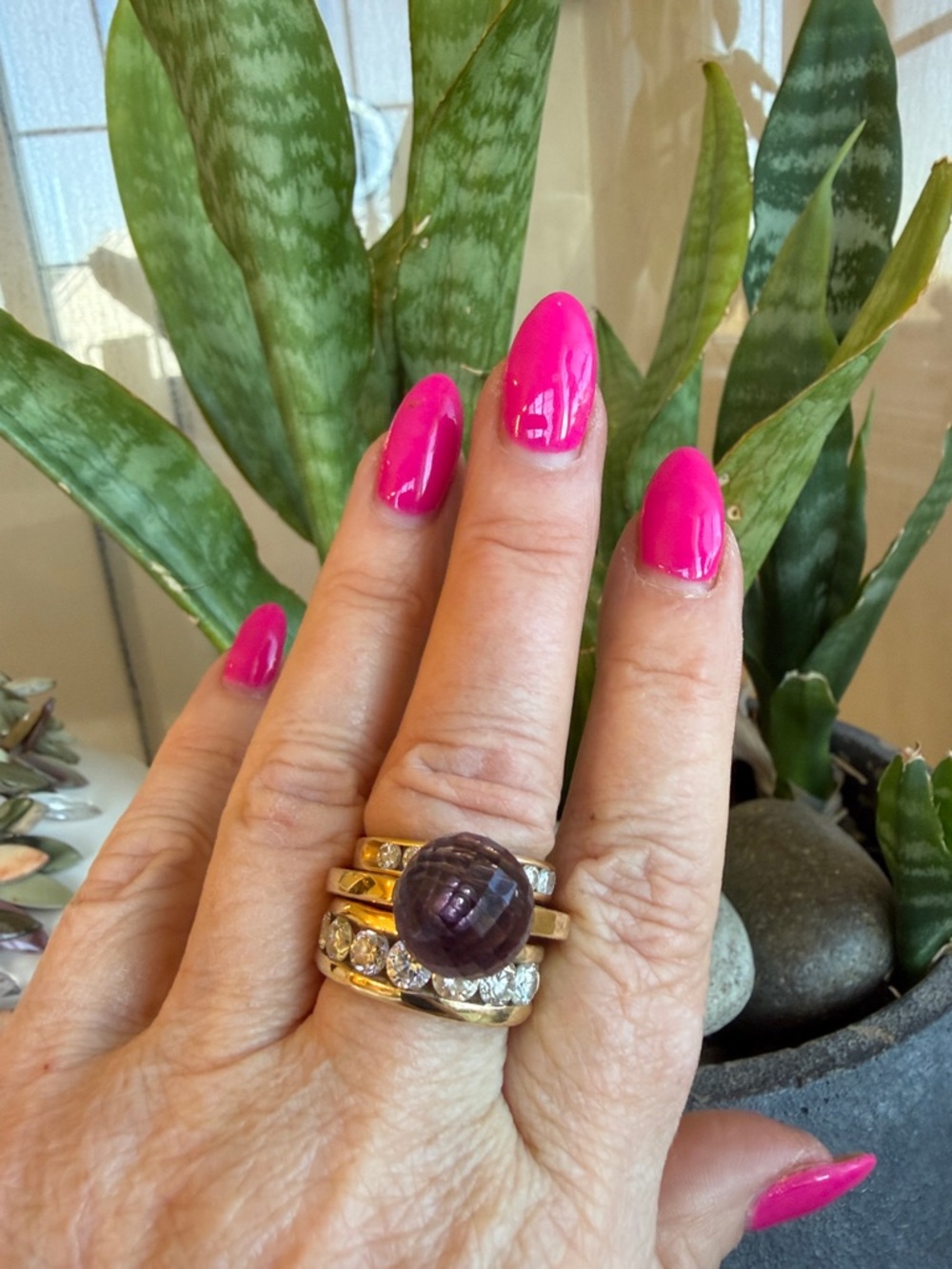 Pianegonda 18 karat gold amethyst ring - Picture 10 of 10